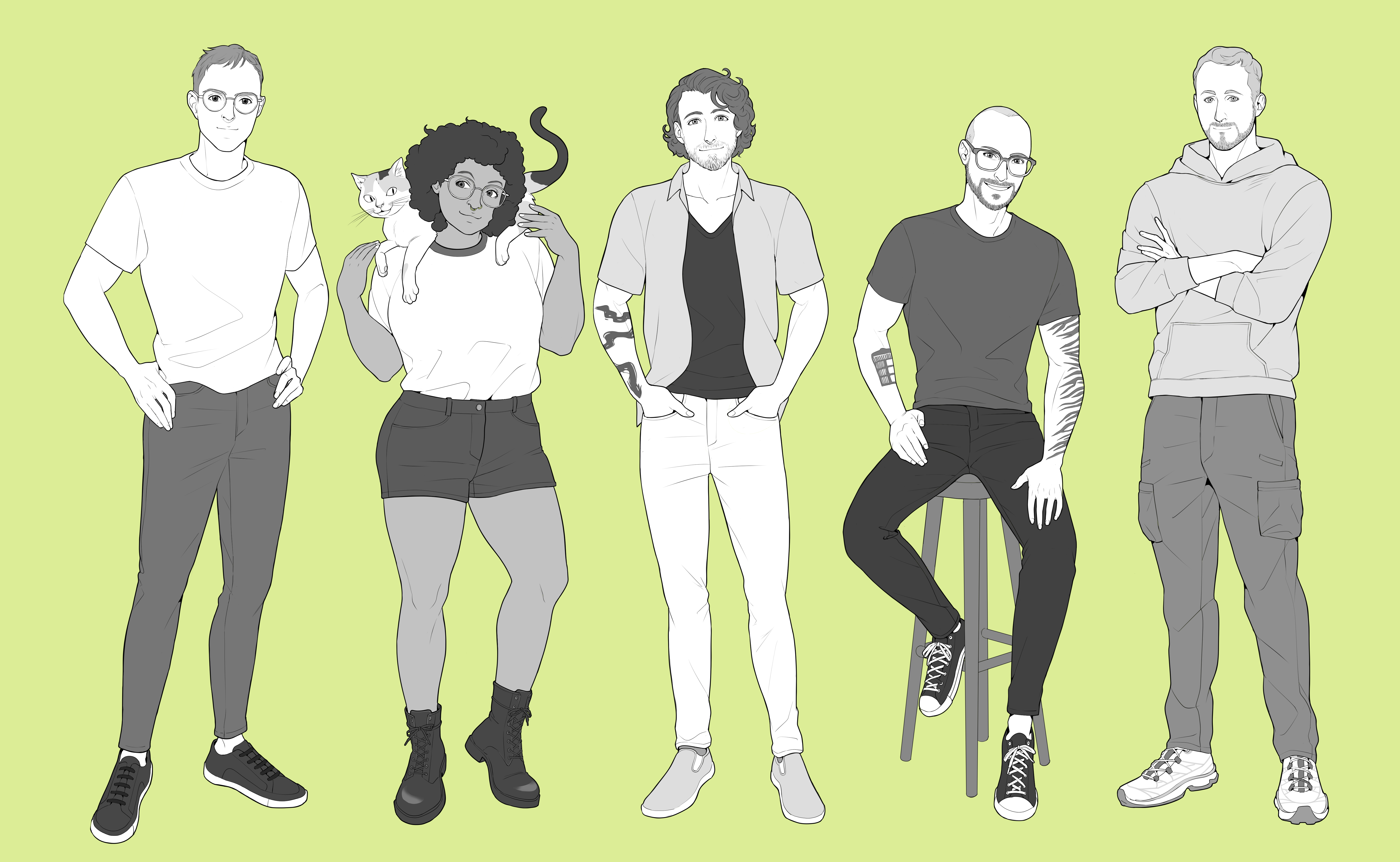 An illustration of Aftermath's team