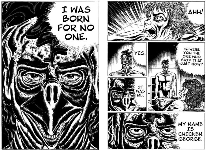 Ahh! W-were you the one who said that just now?
Yes. It was Me. My name is Chicken George. I was born for no one.