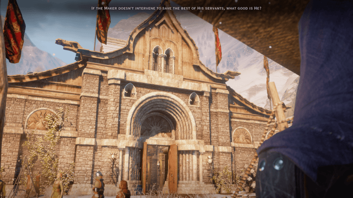 A temple in Dragon Age