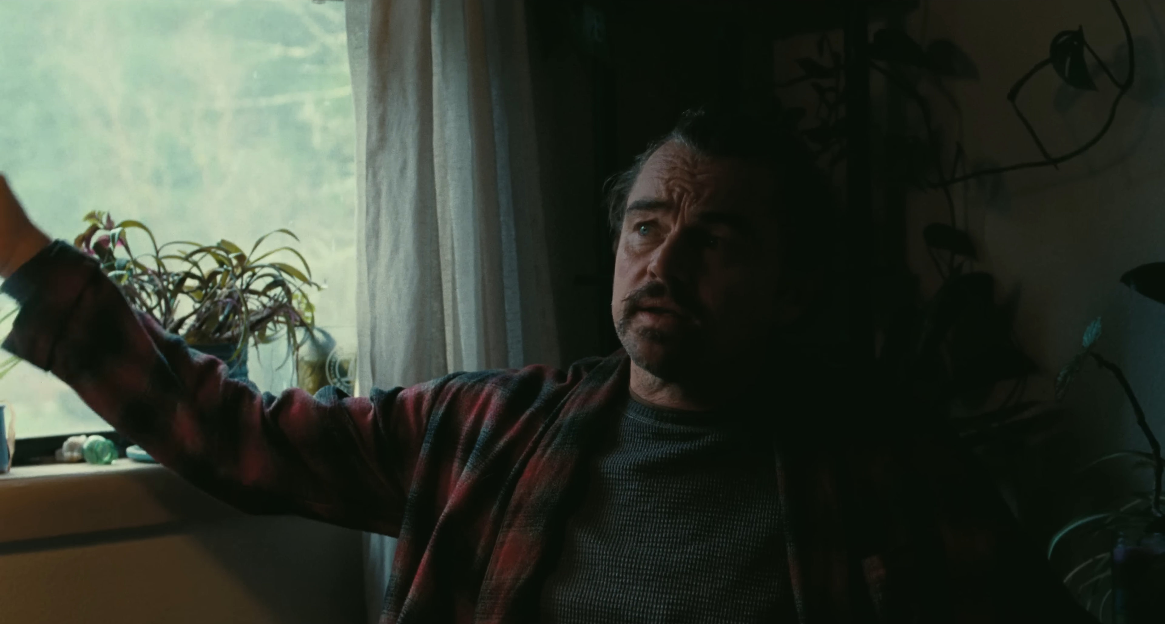 Leonardo DiCaprio in One Battle After Another as Bob.