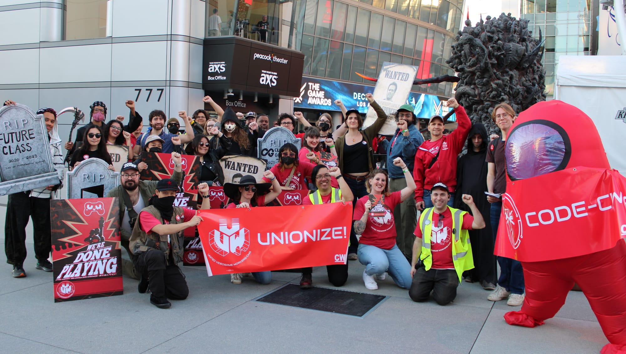‘Lay Off CEOs Instead’: Game Awards Protesters Fed Up With The Show And The State Of The Industry