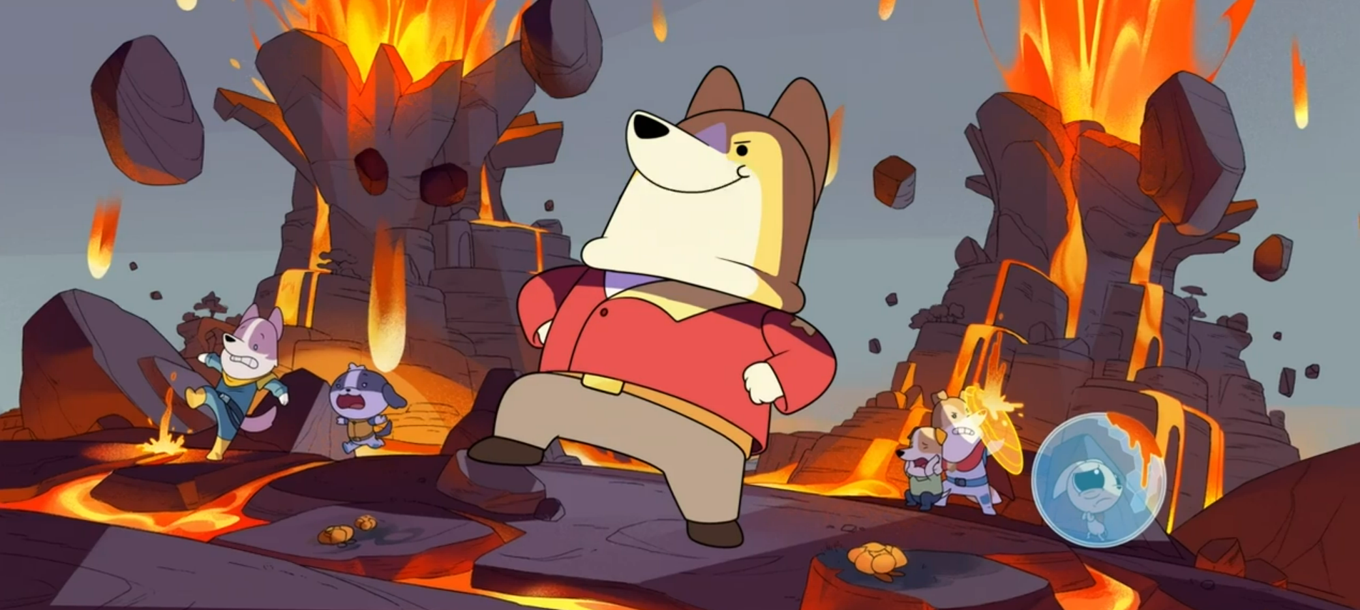 a screenshot from dogs in space