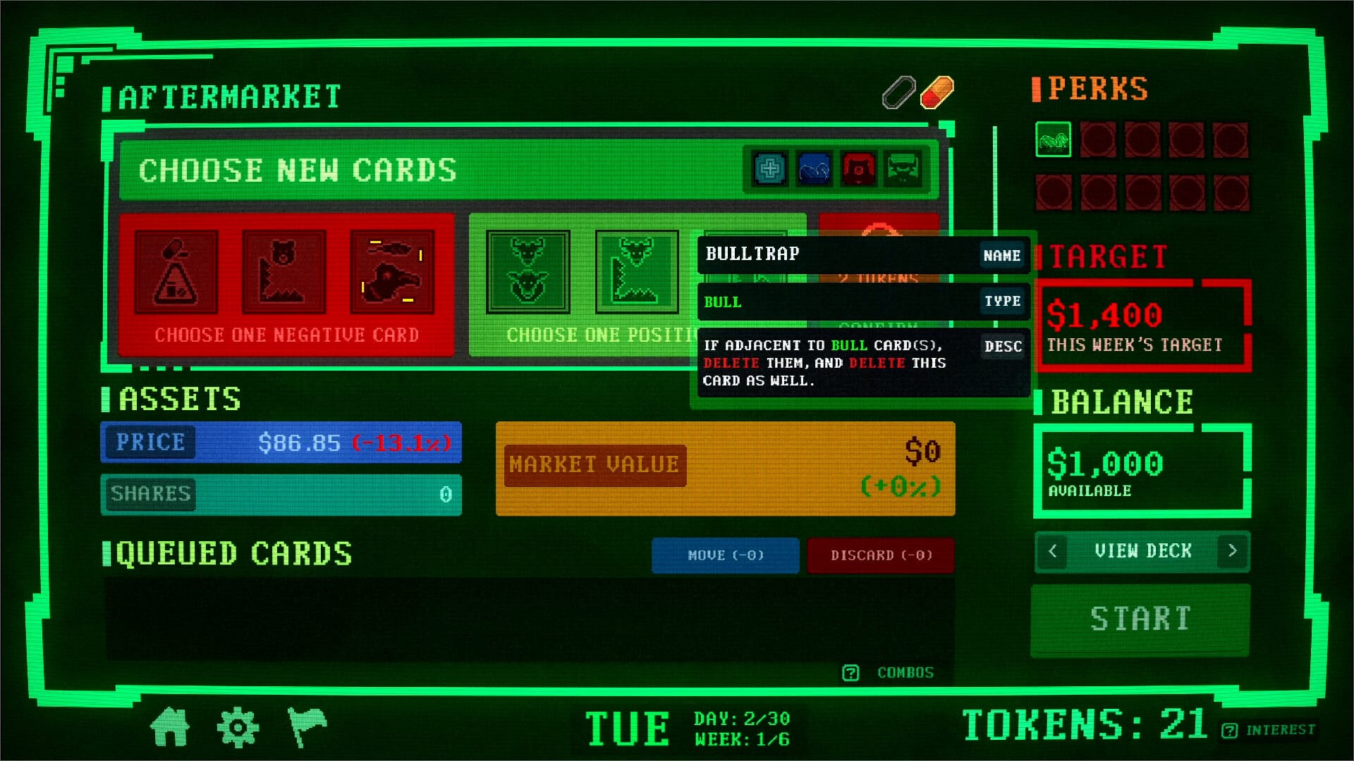 A retro looking computer screen showing the game Insider Trading's store page